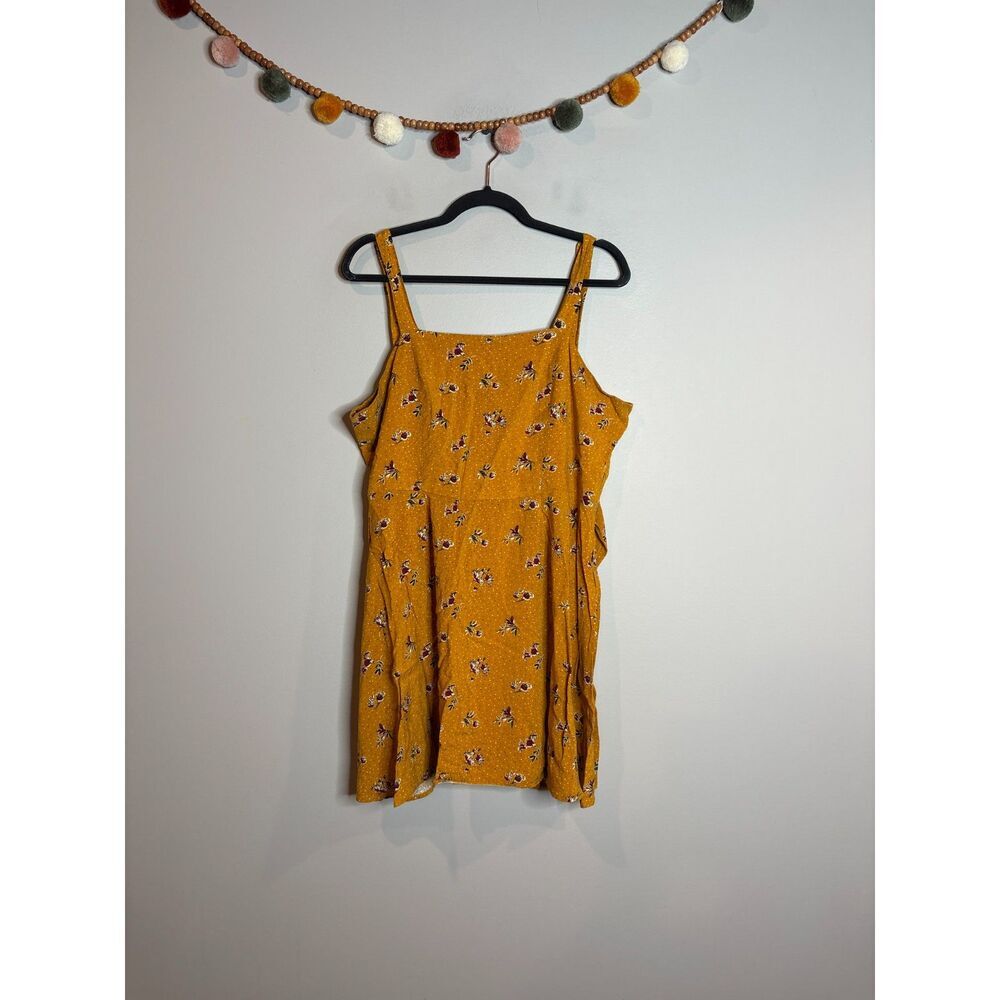 Wild Fable golden mustard floral dress